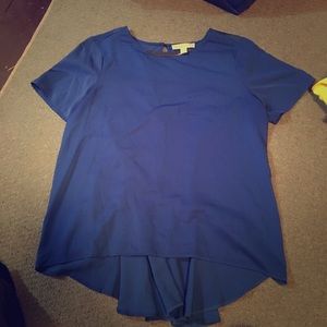 Blue Short Sleeve Michael Kors Blouse